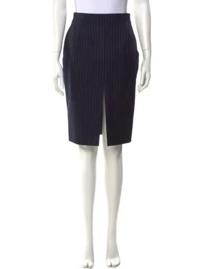 Pre-owned Saint Laurent 2023 Knee-length Skirt W/ Tags In Blue