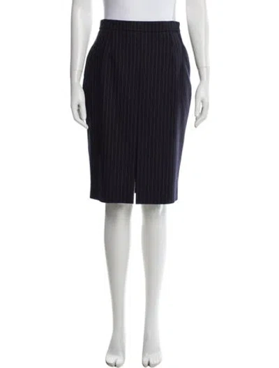 Pre-owned Saint Laurent 2023 Knee-length Skirt W/ Tags In Blue