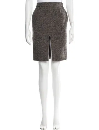 Pre-owned Saint Laurent 2023 Midi Length Skirt In Brown