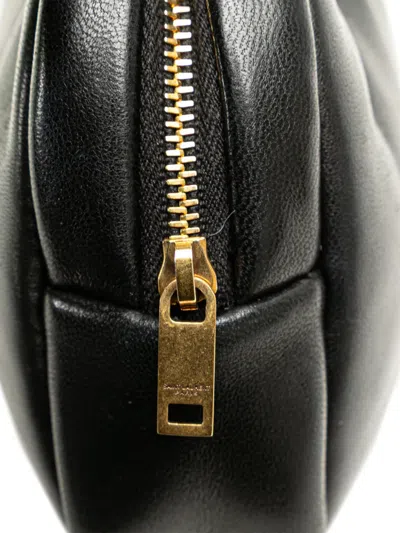 Pre-owned Saint Laurent 2023 Mini Lambskin Monogram Calypso Cosmetic Pouch