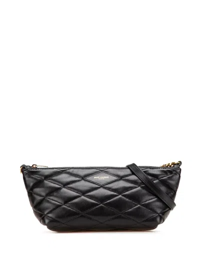 Pre-owned Saint Laurent 2023 Mini Quilted Lambskin Sade Shoulder Bag