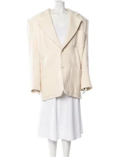 Pre-owned Saint Laurent 2023 Oversized Blazer In Neutral