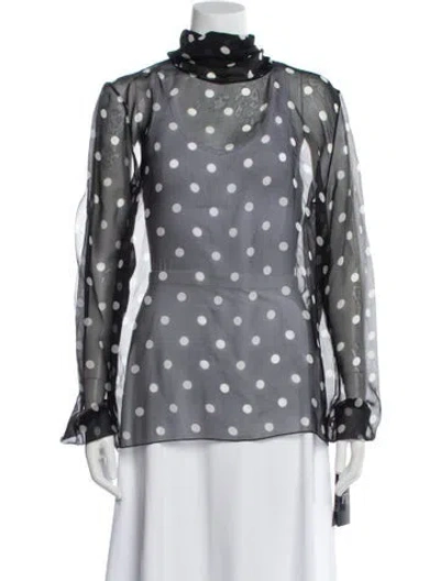Pre-owned Saint Laurent 2023 Silk Blouse W/ Tags In Gray