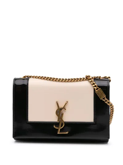 Pre-owned Saint Laurent 2023 Small Nappa Kate Shoulder Bag In White