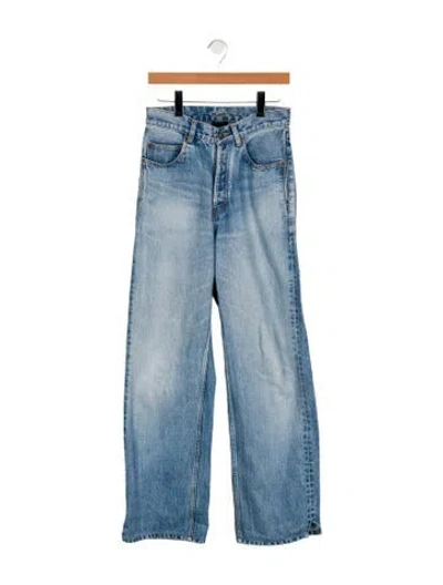 Pre-owned Saint Laurent 2023 Straight Leg Jeans In Blue