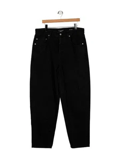 Pre-owned Saint Laurent 2023 Straight-leg Jeans In Black