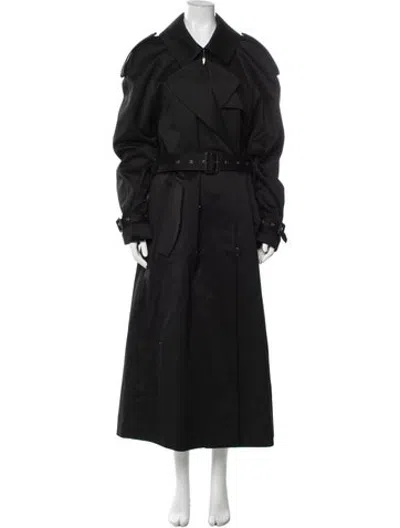 Pre-owned Saint Laurent 2023 Trench Coat In Black