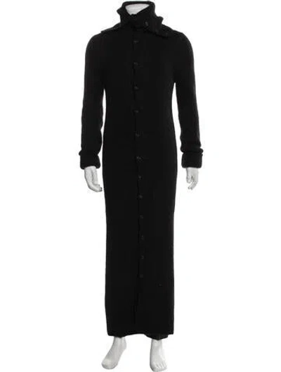 Pre-owned Saint Laurent 2023 Turtleneck Cardigan In Black