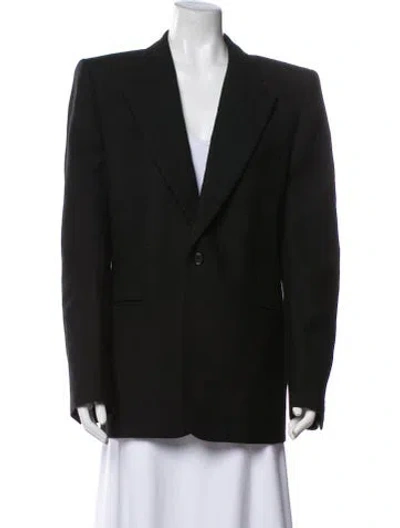 Pre-owned Saint Laurent 2023 Wool Blazer In Black