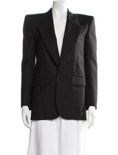 Pre-owned Saint Laurent 2023 Wool Blazer In Black