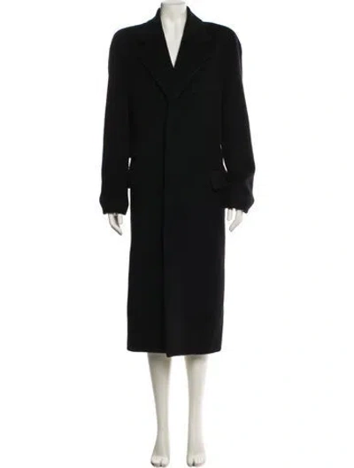 Pre-owned Saint Laurent 2023 Wool Coat In Black