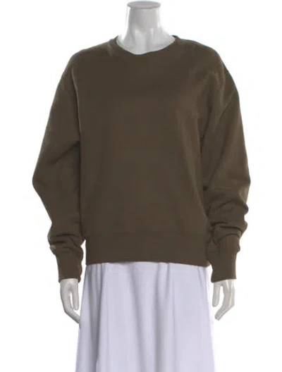 Pre-owned Saint Laurent 2024 Crew Neck Sweatshirt In Green