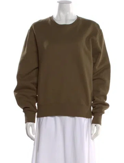 Pre-owned Saint Laurent 2024 Crew Neck Sweatshirt In Green