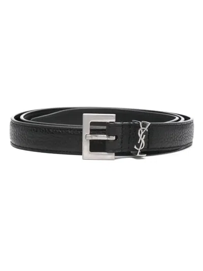 Saint Laurent 2024 Cruise Belt In Black