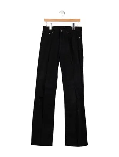 Pre-owned Saint Laurent 2024 Flared Jeans In Black