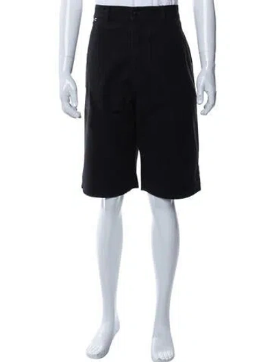 Pre-owned Saint Laurent 2024 Flat Front Shorts W/ Tags In Black