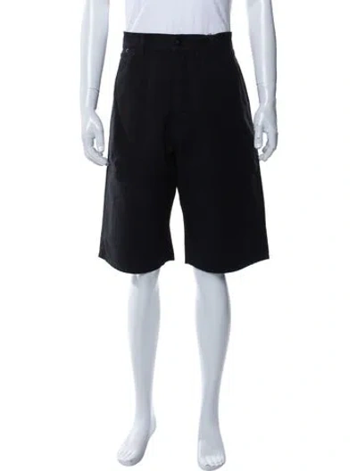 Pre-owned Saint Laurent 2024 Flat Front Shorts W/ Tags In Black