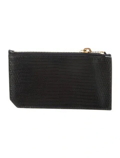 Pre-owned Saint Laurent 2024 Fragments Wallet In Blue