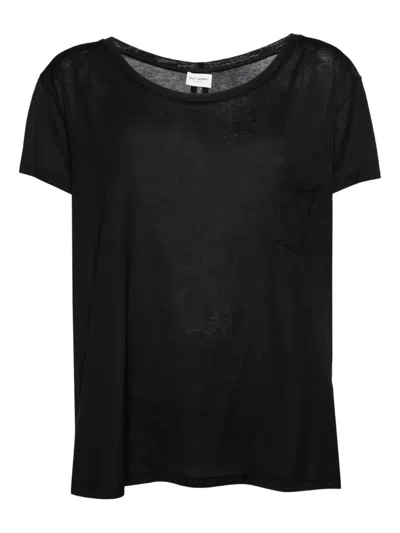Pre-owned Saint Laurent 2024 Pocket Crew-neck T-shirt