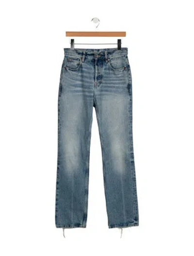 Pre-owned Saint Laurent 2024 Straight Leg Jeans In Blue
