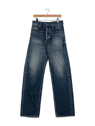 Pre-owned Saint Laurent 2024 Straight-leg Jeans In Black