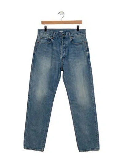 Pre-owned Saint Laurent 2024 Straight-leg Jeans In Blue