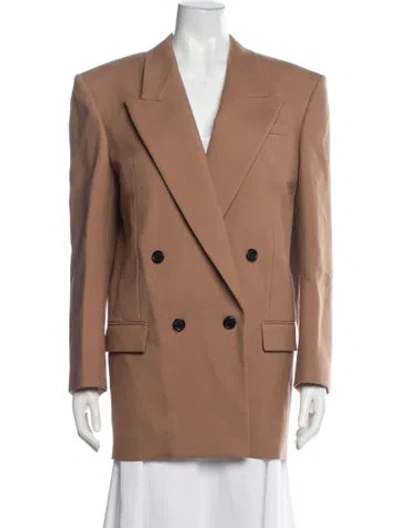 Pre-owned Saint Laurent 2024 Wool Blazer In Brown
