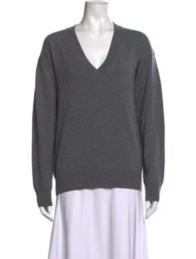 Pre-owned Saint Laurent 2024 Wool Sweater In Grey