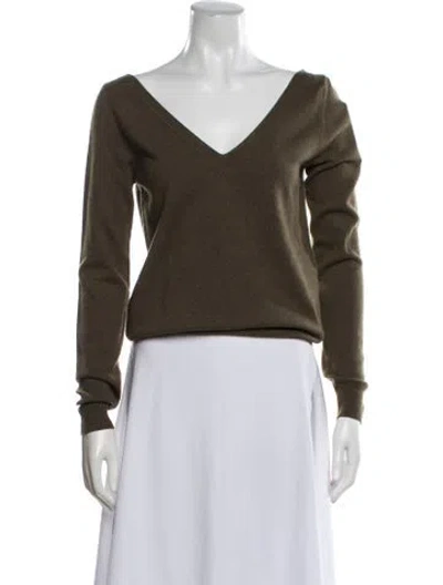 Pre-owned Saint Laurent 2025 Cashmere Sweater W/ Tags In Brown