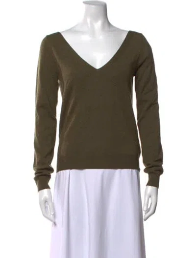 Pre-owned Saint Laurent 2025 Cashmere Sweater W/ Tags In Green