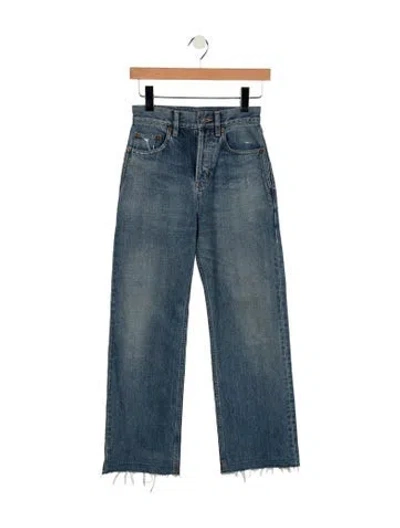 Pre-owned Saint Laurent 2025 Straight Leg Jeans In Blue