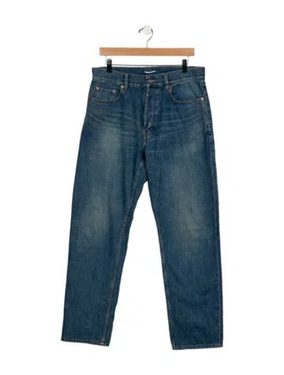 Pre-owned Saint Laurent 2025 Straight-leg Jeans In Blue