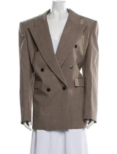 Pre-owned Saint Laurent 2025 Wool Blazer W/ Tags In Brown