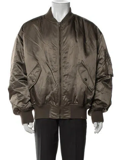 Pre-owned Saint Laurent 2025-2026 Bomber Jacket In Neutrals