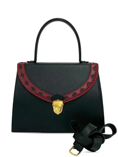 Pre-owned Saint Laurent 20th Century Leather Satchel In Black