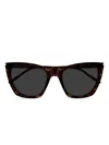 Saint Laurent 214 Kate Sunglasses In Black