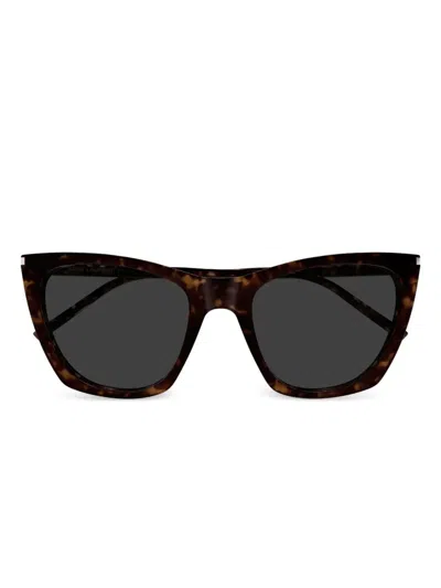 Saint Laurent 214 Kate Sunglasses In Black