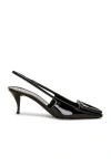 Saint Laurent 24 Slingback Pump In Nero