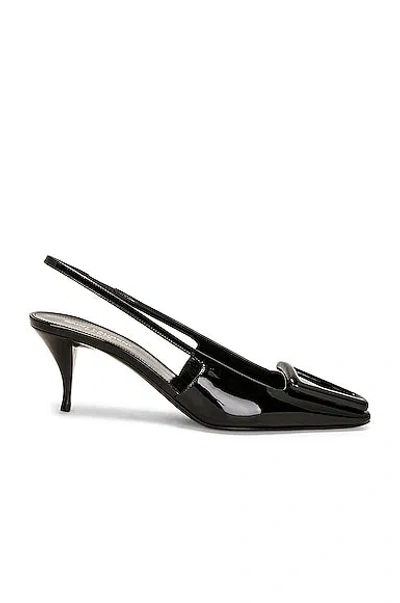 Saint Laurent 24 Slingback Pump In Nero