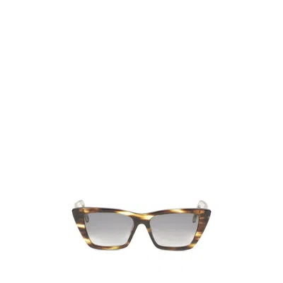 Saint Laurent 276 Mica Sunglasses In Brown