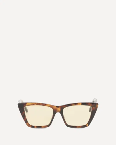 Saint Laurent 276 Mica Sunglasses In Brown