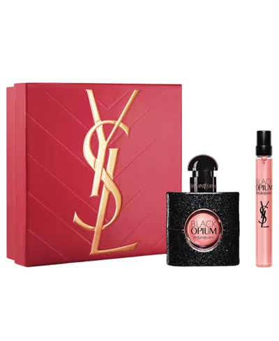 Saint Laurent 2-pc. Black Opium Eau De Parfum Travel Gift Set Duo In Transparent
