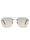 Saint Laurent 309 Sunglasses In Gold