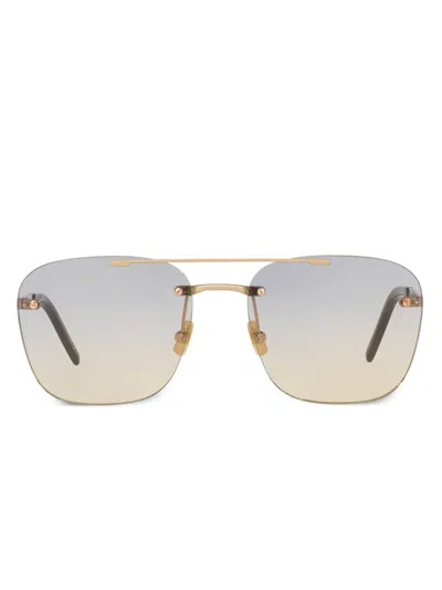 Saint Laurent 309 Sunglasses In Gold