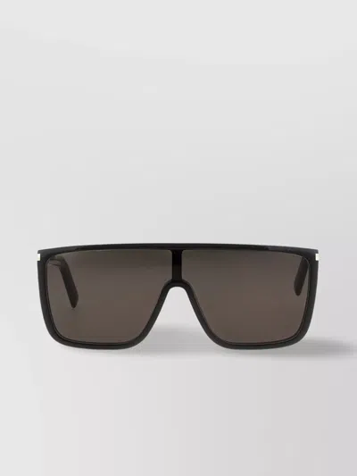 Saint Laurent '364' Rectangular Frame Sunglasses In Black