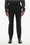 Saint Laurent 4-pocketed Wool Blend Pants With Hidden Closure