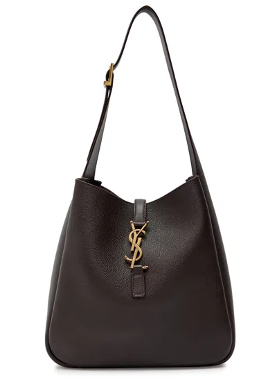 Saint Laurent 5 Á 7 Small Leather Shoulder Bag In Brown