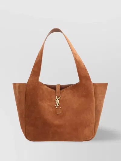 Saint Laurent 5 To 7 Tote Bag In Brown