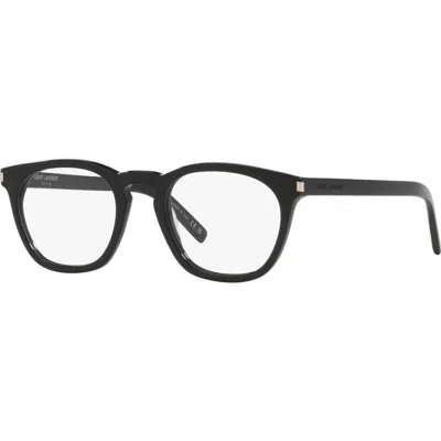 Saint Laurent 50mm Round Optical Glasses In Black