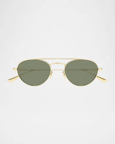 SAINT LAURENT 51MM METAL AVIATOR SUNGLASSES
